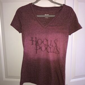 Mossimo V- Neck Halloween‎ Hocus Pocus T-Shirt small V-Neck